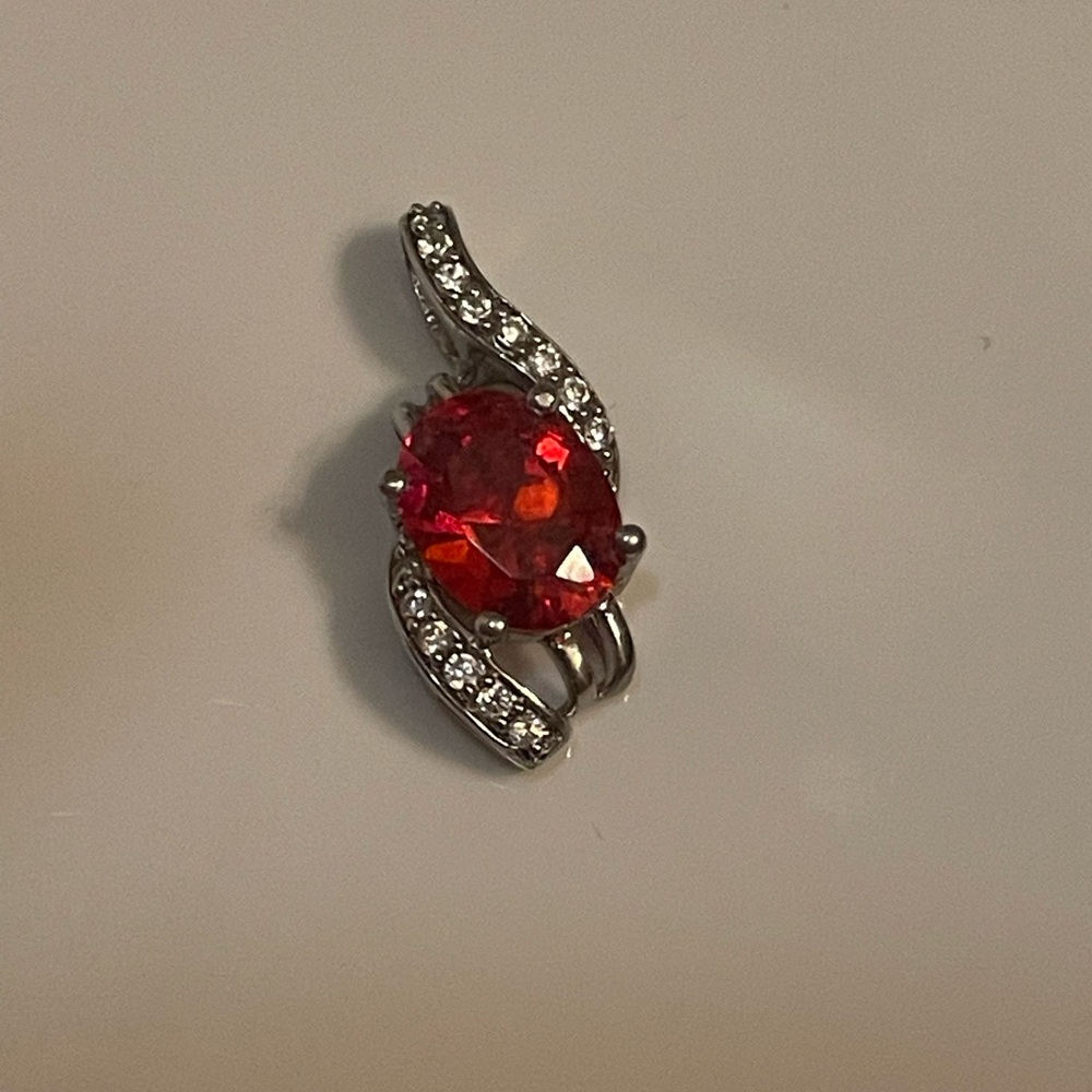 Ruby And Cz In Sterling Silver - image 1